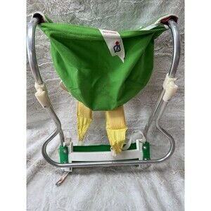 Vintage Gerry Carrier Baby Toddler Hiking Backpack Aluminum Frame Green Yellow